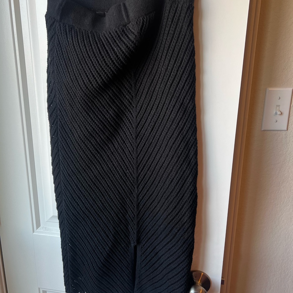 Nine West Black Textured Strapless Dress/ Coverup